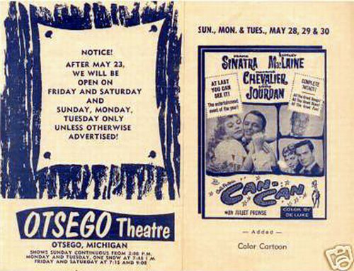 Otsego Theatre - Old Ad (newer photo)